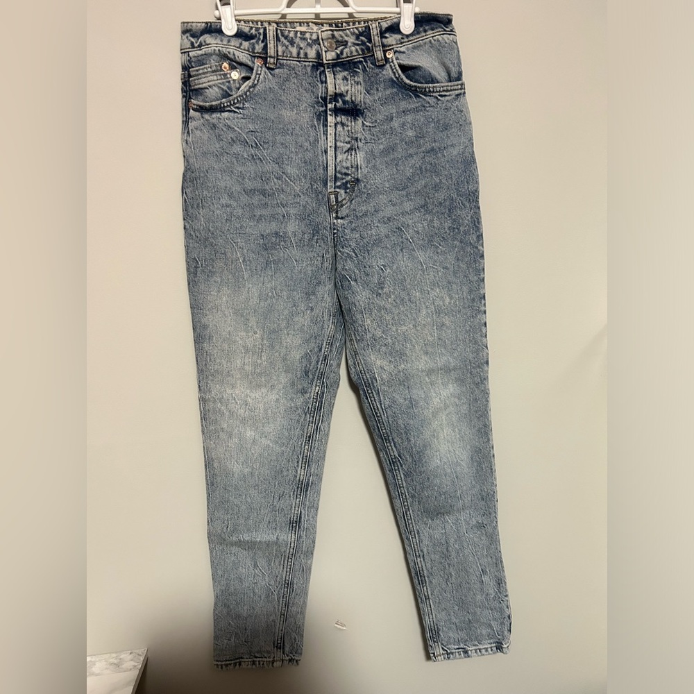 Free People We the Free High Rise Acid Wash Jeans
